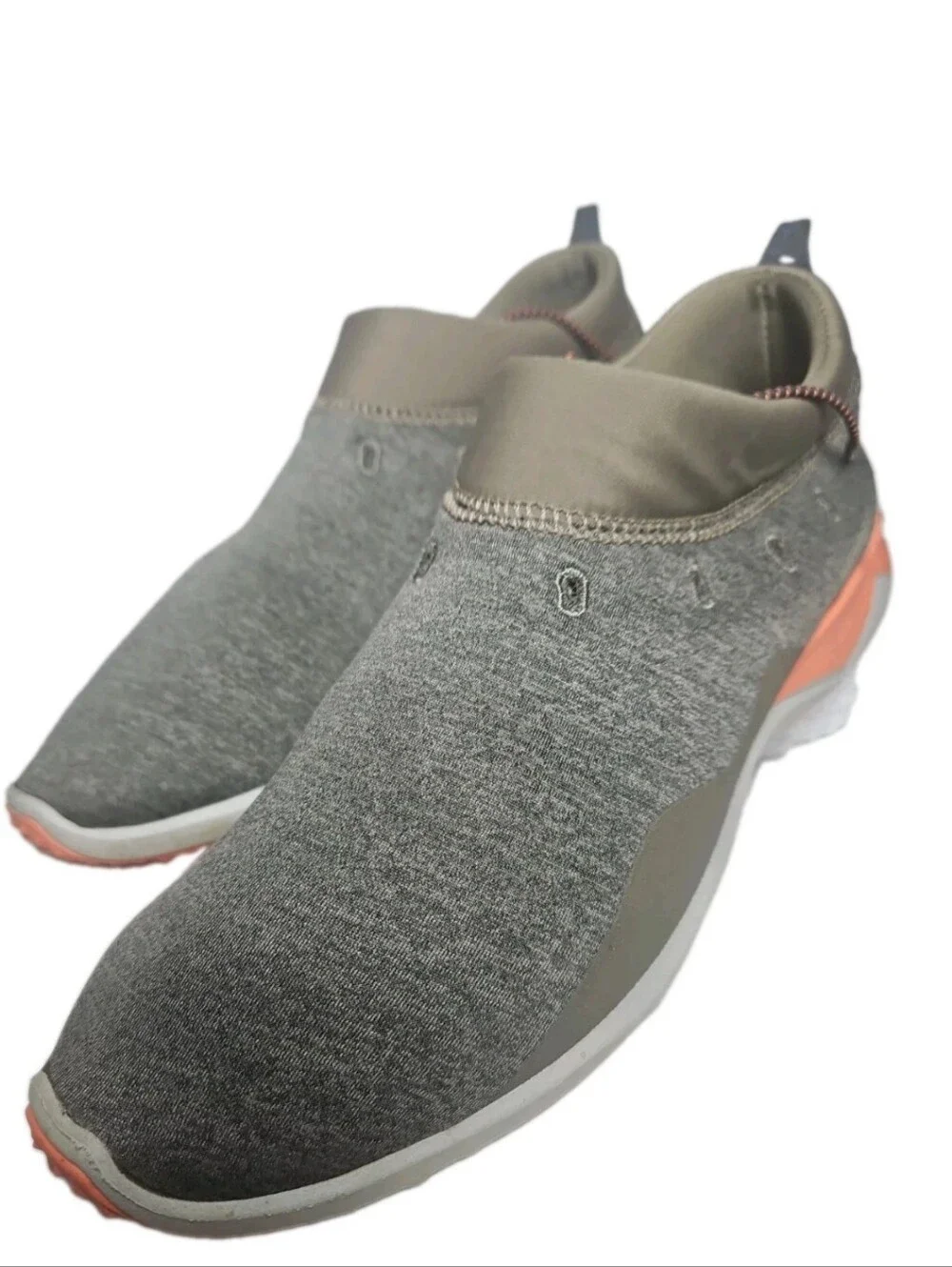 Merrell Cloud Moc Knit Slip-On Sneaker   Women 8.5 Gray/Orange Walk 515738[8A
